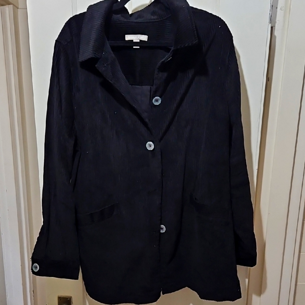 Women's Black Corduroy Jacket 18/20
